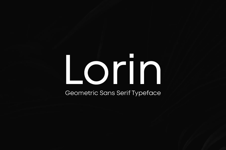 Пример шрифта Lorin #1